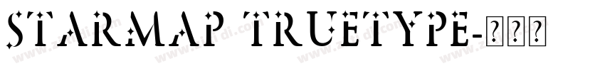 starmap truetype字体转换